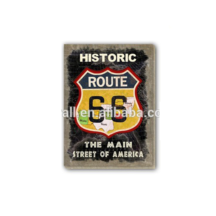 Old Fashioned Gift Use Home Decoration Art Craft Plaque Route 66