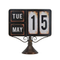 Fashion Decorative Vintage Metal Calendar Stand Desktop Easy to Replace