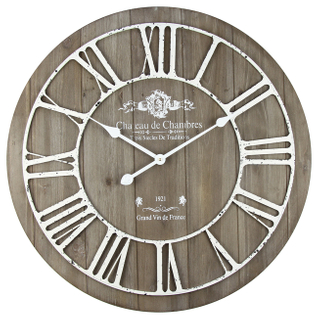 Vintage Roman Numeral Decorative Design Mdf Wall Clock
