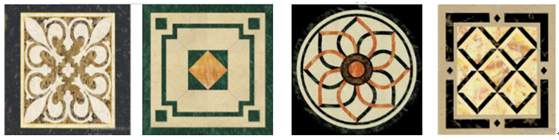 marble floor tiles pattern cutting