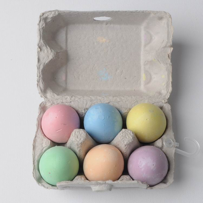 6pcs Colored Chalk Kids Egg Chalk