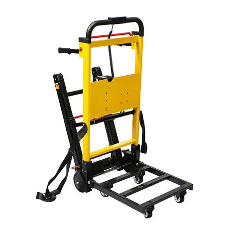 Electric Stair Climbing Dolly side view Vista laterale del carrello saliscale elettrico