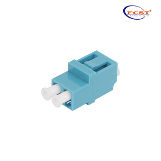 LCUPC à LCUPC Duplex Mode unique Adaptateur à fibre optique Coupleur sans bride