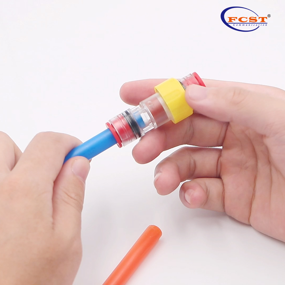Connecteur micro-conduit de blocs à gaz de 7 à 4 mm