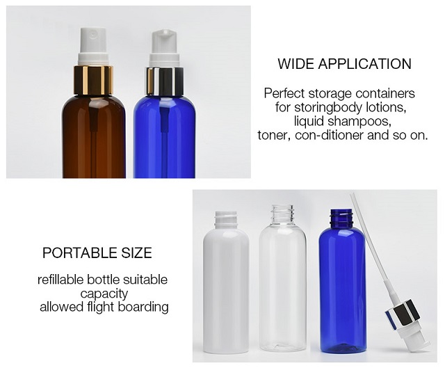 Refillable Shampoo Body Lotion Plastic Bottle with Pump زجاجة بلاستيكية لوشن شامبو للجسم قابلة لإعادة الملء مع مضخة