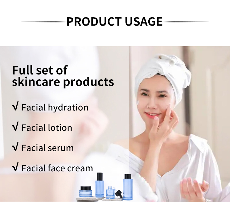 Skin Care glass bottle Use Verwendung in einer Glasflasche für die Hautpflege