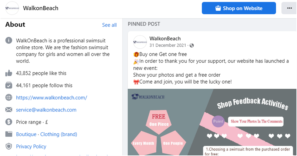 Walk On Beach Swimwear 5 Kasuotang Panglangoy sa Walk On Beach 5