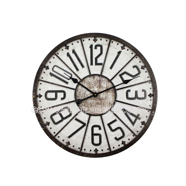 Cheap Craft Art Iron Rhythm Customized Wall Clocks