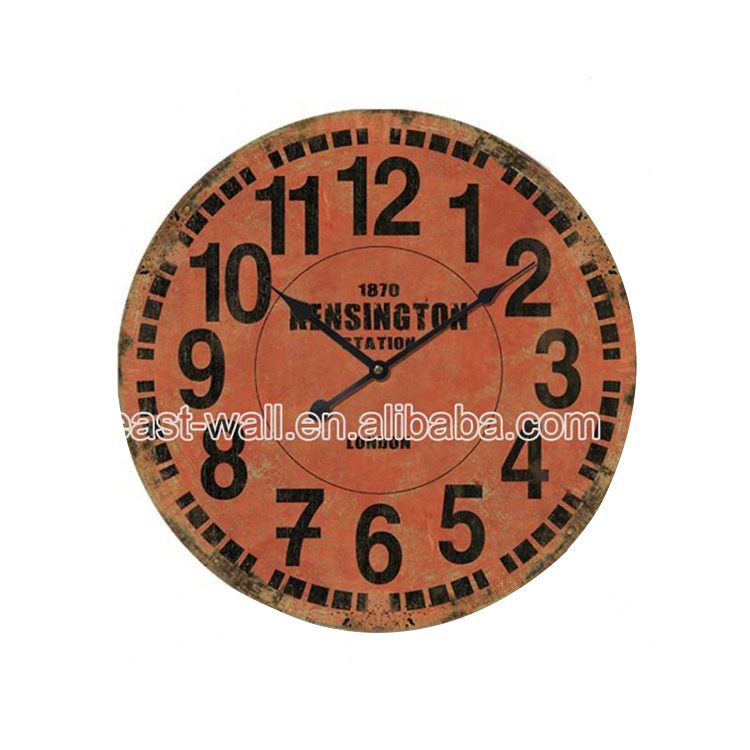 High-End Handmade Custom Design Vintage Style Wall Clock China