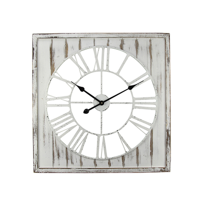 Simple Square Wooden Living Room Conference Room Digital Wall Clock