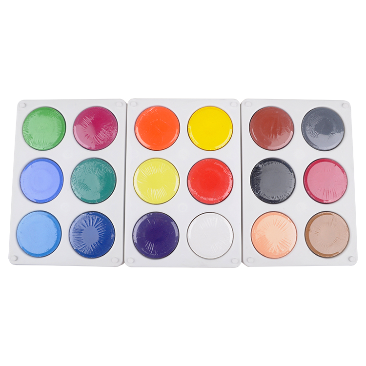 Φ57x19mm Watercolour Tablet and Plastic Palette Set