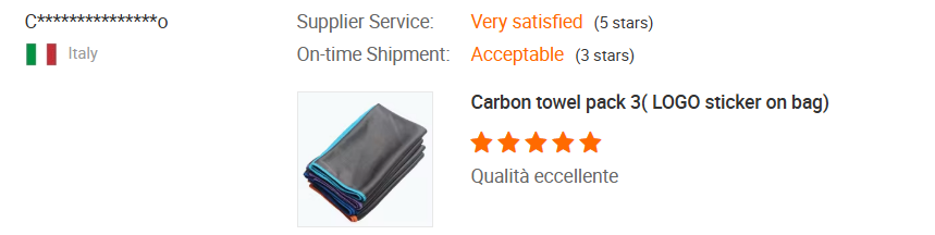 Carbon towel pack 3( LOGo sticker on bag) حزمة منشفة الكربون 3 (ملصق الشعار على الحقيبة)