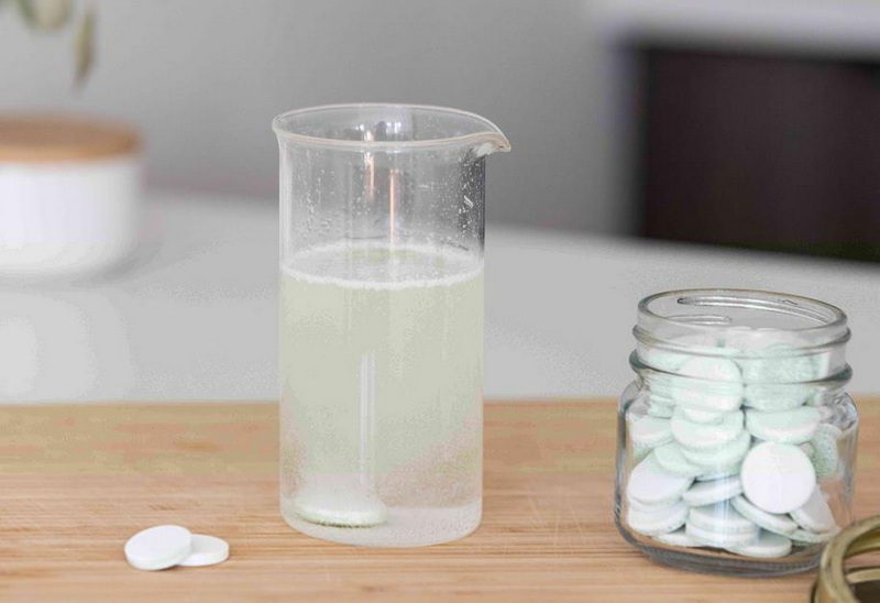 Denture Tablets Clean Washing Machine أقراص أطقم الأسنان تنظف الغسالة