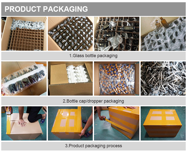 Skin Care glass bottle Packaging Verpackung für Hautpflege-Glasflaschen