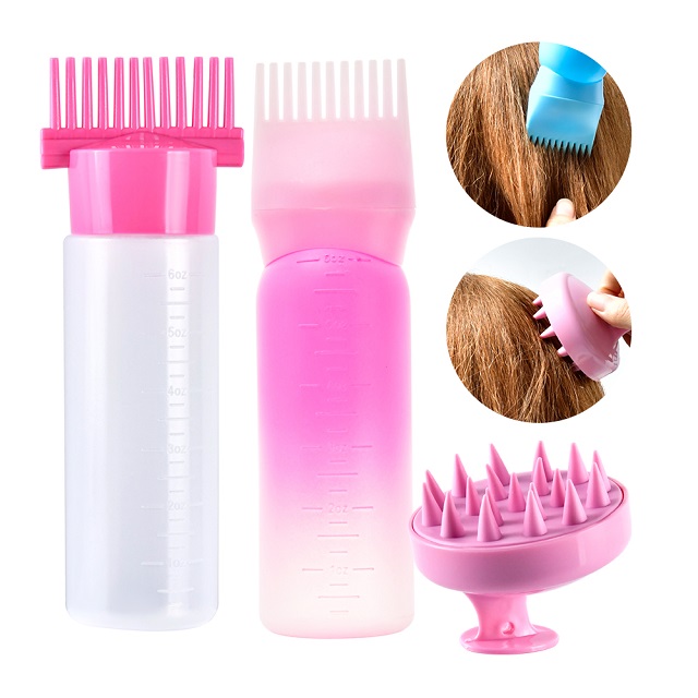 Hair Care Dye Comb Applicator With Brush Applicator Haarpflege-Farbkamm-Applikator mit Pinsel-Applikator