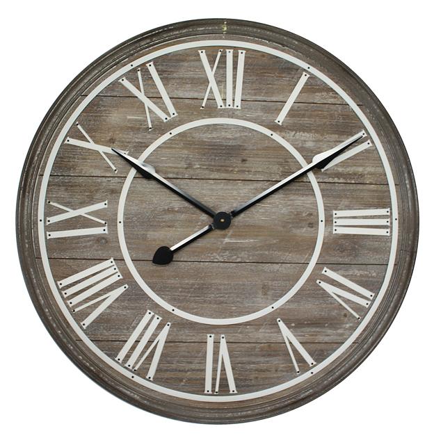 New Coming Craft Art Wooden Round Vintage Roman Numerals Mdf Wall Clock