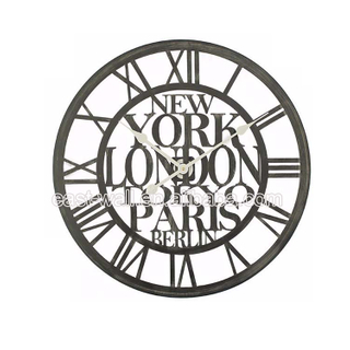 Hot New Products Lowest Price Customizable Iron Decorative Custom Wrought Iron Clock