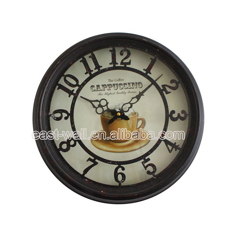 2016 New Style Cost-Effective French Country Tuscan Style Insertable Plastic Clocks