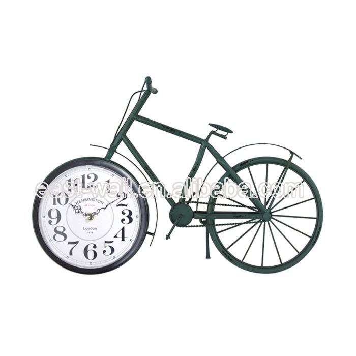 High Quality Design Vintage Simple Desktop Bicycle Hands Large Clock