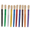10pcs Large Pro Plastic Handle Painting Brushes