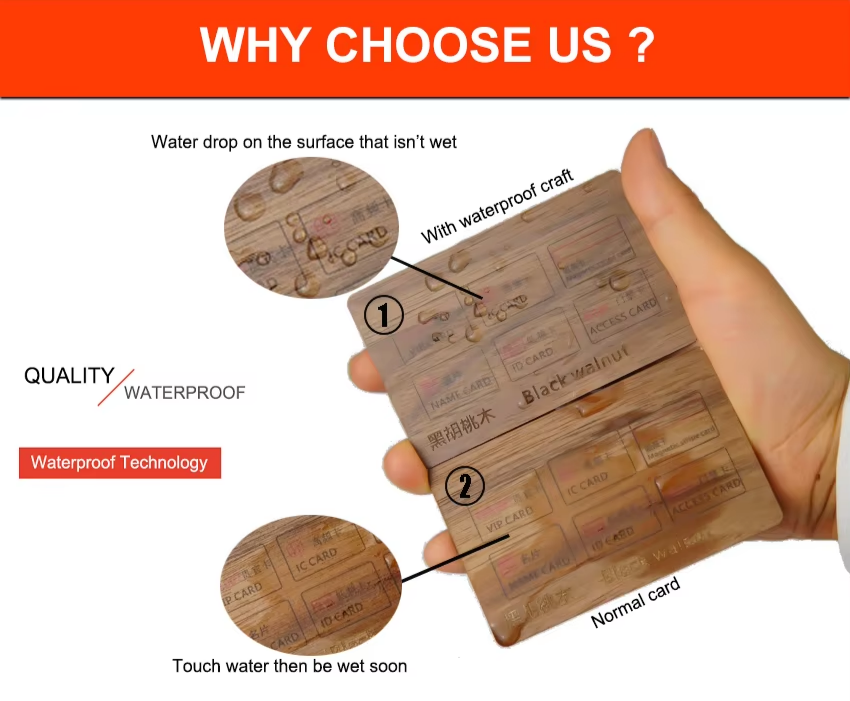 Advantage of wood card Egur txartelaren abantaila