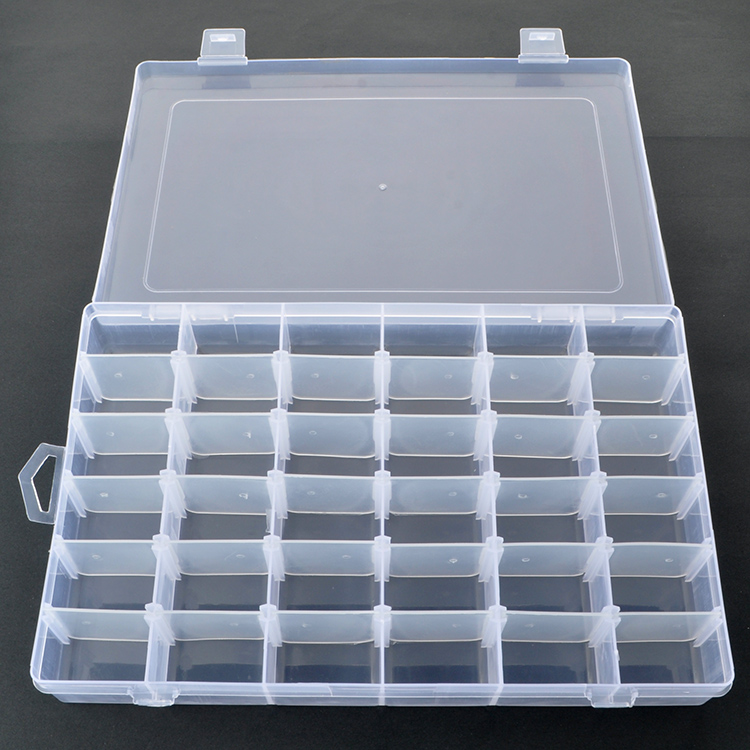36 Grids Plastic Organizer Box 27.5x17.5x4.5cm