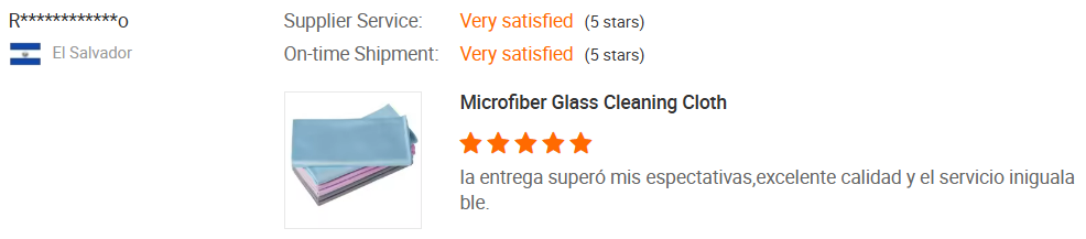 Microfiber Glass Cleaning Cloth قطعة قماش لتنظيف الزجاج من الألياف الدقيقة