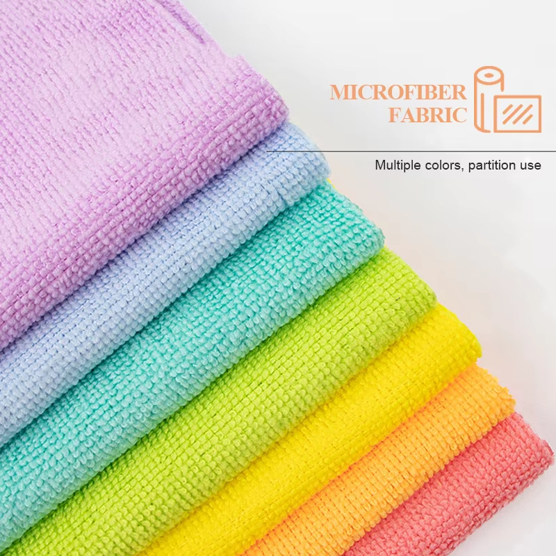 Microfiber Cleaning Cloth Roll Reusable and Washable Cloths for Kitchen (4) Mikrofaser-Reinigungstuchrolle, wiederverwendbare und waschbare Tücher für die Küche (4)
