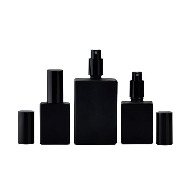square Rectangle Glass Perfume Mist Spray Bottle quadratische, rechteckige Parfümnebel-Sprühflasche aus Glas