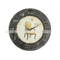 Black border Wood Round Wall Clock, Antique Wall Clock for Home Decoration