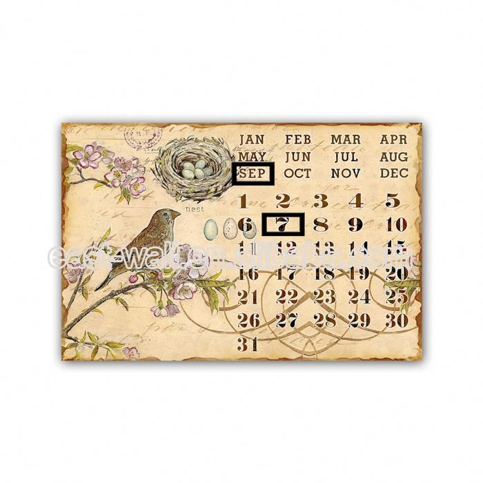 Home Design Decoration Calendar 2019 , Custom Wall Metal Printing Calendar