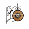 Hot Sale Home Decoration Direct Double Sides Iron Industry Wall Clock