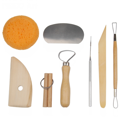 8pcs Basic Clay And Pottery Tool Kit