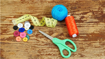 What tools and materials do beginners need when learning to make clothes?