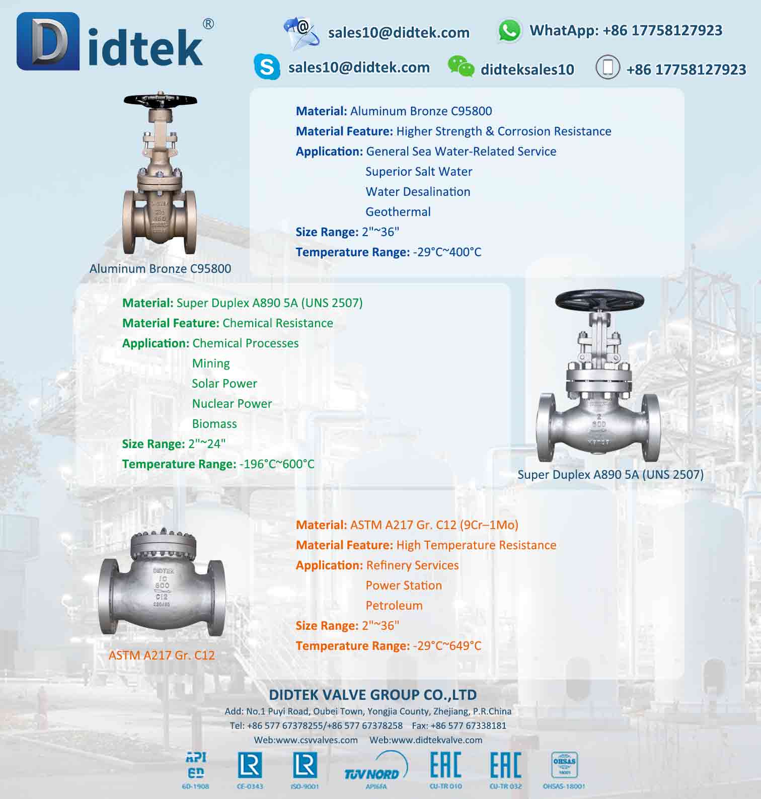 Didtek Speical Material New Products