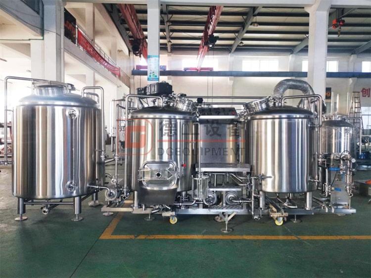 500L 2-Vessels brewhouse with hot liquid tank