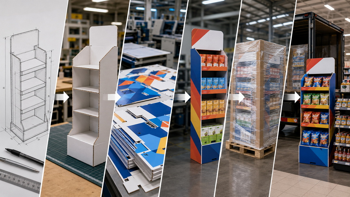 Pallet Display Production Process Proses Pengeluaran Paparan Pallet