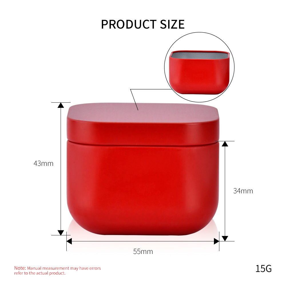 empty storage pot 10g cream metal aluminum tin وعاء تخزين فارغ 10 جرام من قصدير الألومنيوم المعدني الكريمي