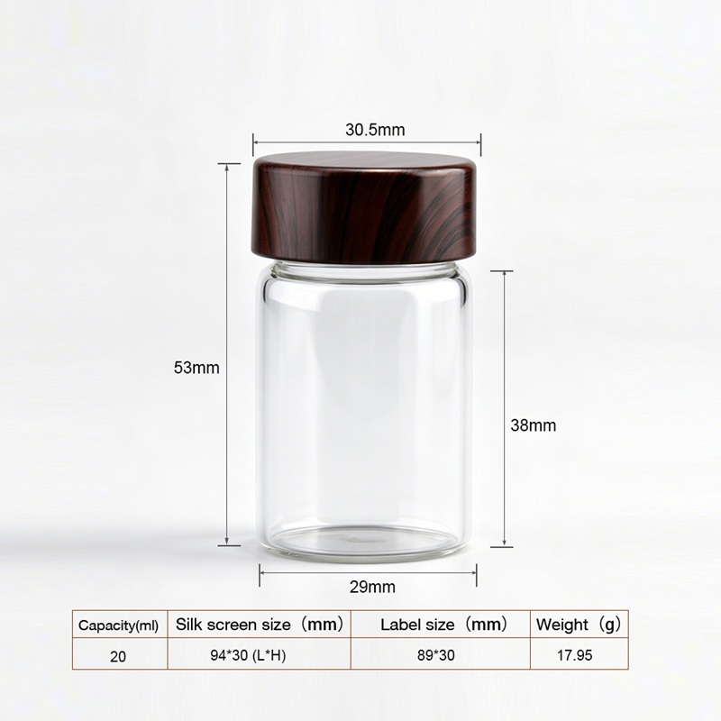 Food Grade Glass Kitchen Sealed Jar 20ml 식품 등급 유리 주방 밀봉 용기