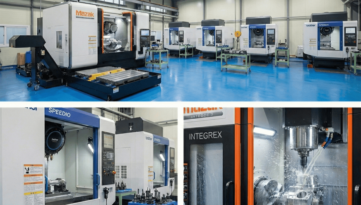 naite tech's 5-axis machining workshop ナイトテックの5軸加工工房