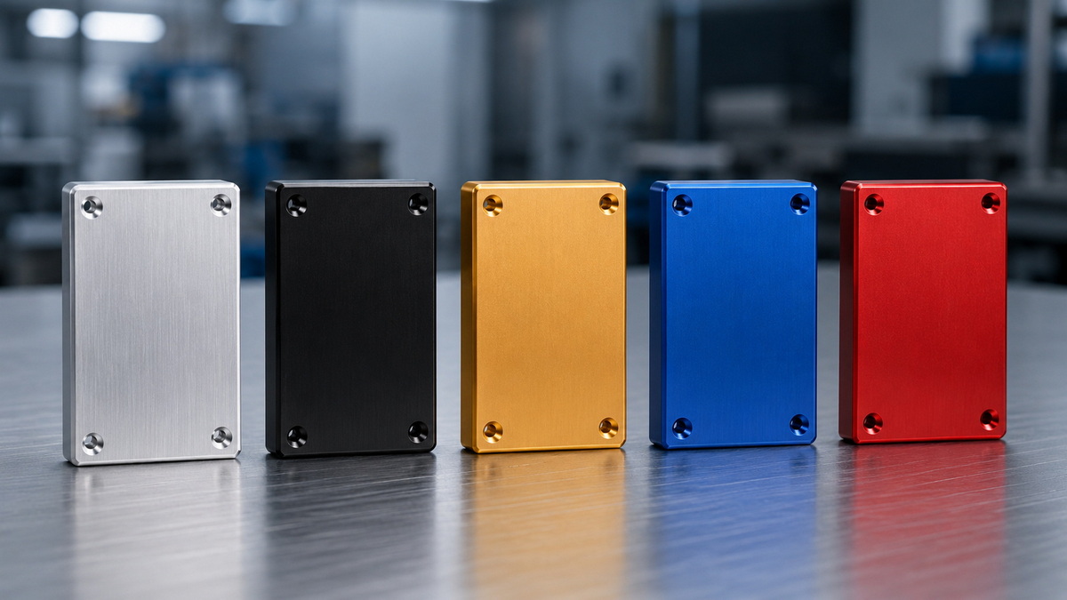 Anodized Aluminum Color Comparison Chart Tabulka porovnání barev eloxovaného hliníku