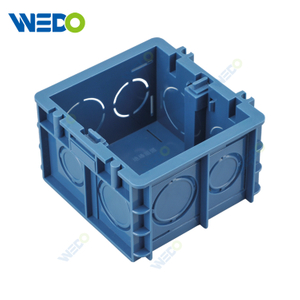 Высококачественный синий пластиковый переключатель стены 86Style 1Gang 35 мм 50 мм ПВХ электрическая переключатель стены соединения стены