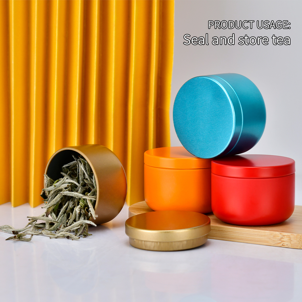 empty storage pot 10g cream metal aluminum tin وعاء تخزين فارغ 10 جرام من قصدير الألومنيوم المعدني الكريمي