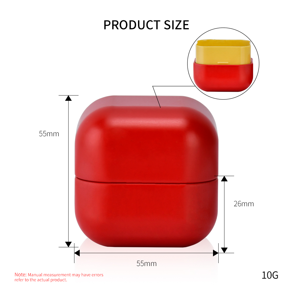 empty storage pot 10g cream metal aluminum tin وعاء تخزين فارغ 10 جرام من قصدير الألومنيوم المعدني الكريمي