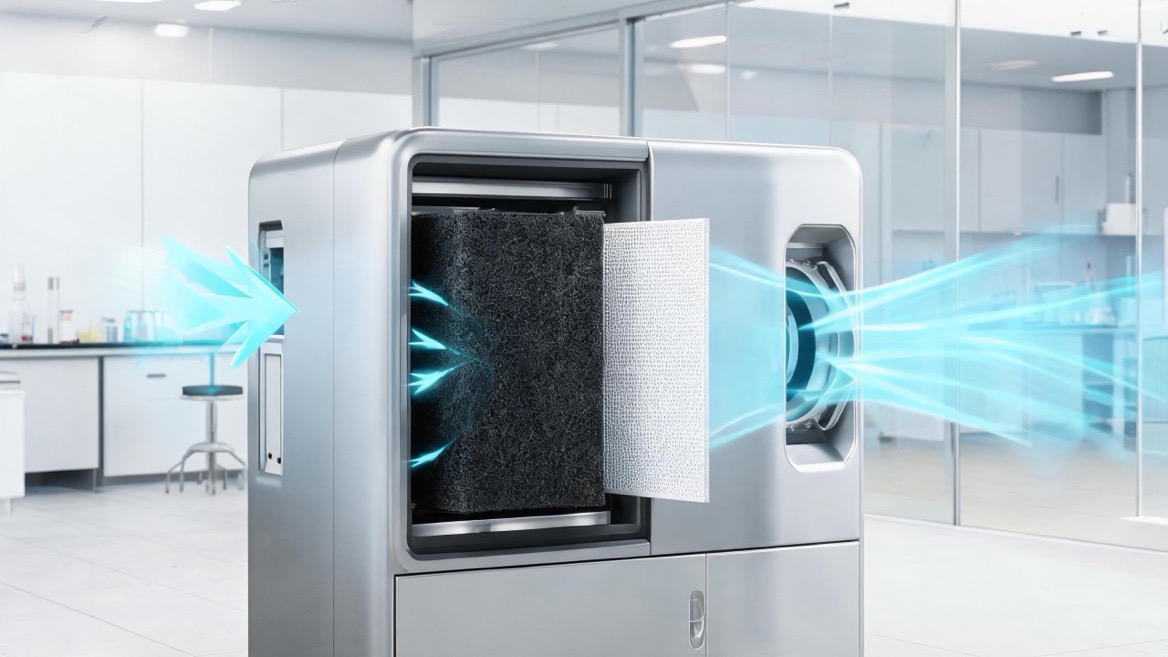 Activated Carbon Fiber Air Purification System Aktivkohlefaser-Luftreinigungssystem