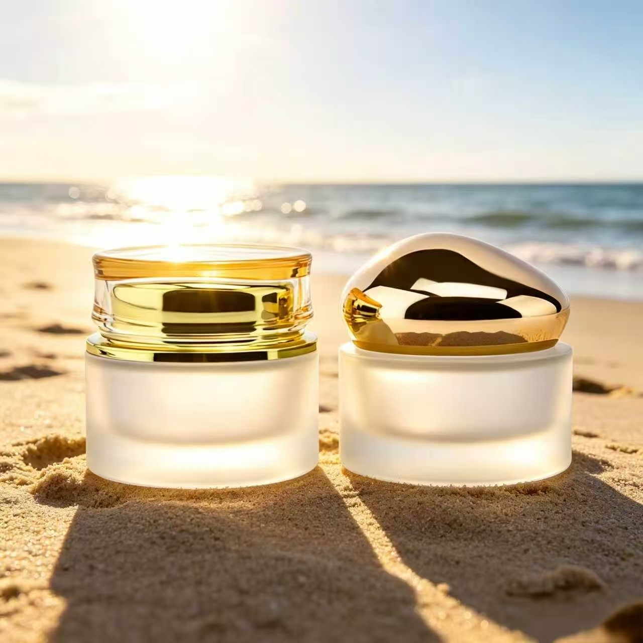 Glass Cream Jar Manufacturer الشركة المصنعة لجرة كريم الزجاج