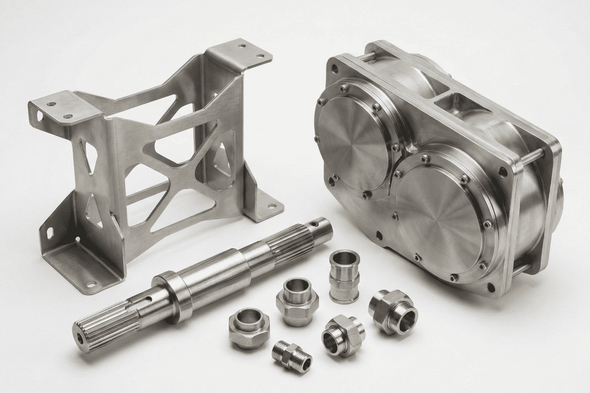 aerospace parts made of stainless steel ステンレス鋼製の航空宇宙部品