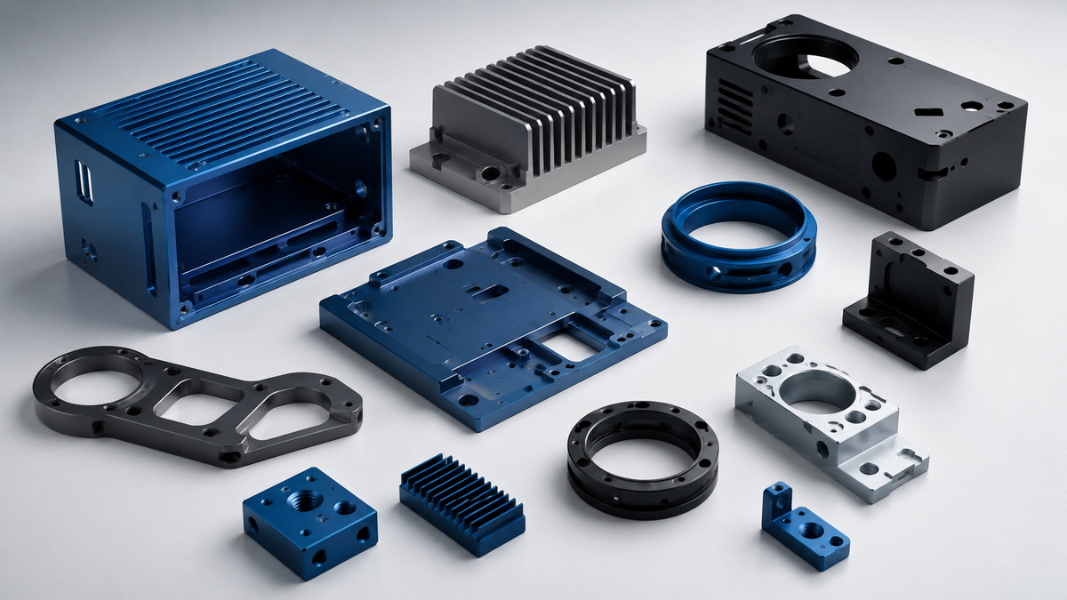 Precision Anodized Parts Application Scene Scéna aplikace přesných eloxovaných dílů