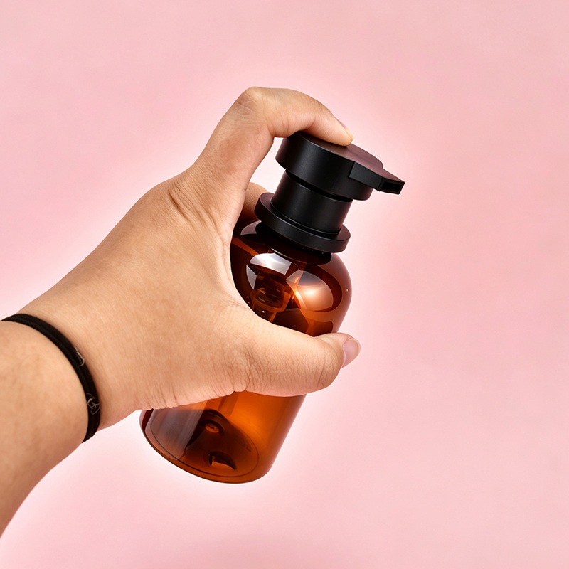 Amber clear Lotion Bottle Amberkleurige lotionfles
