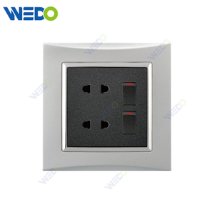 M3 Wenzhou Factory Новый дизайн электрический светильник настенный выключатель и розетка IEC60669 4Pin Socket WIHT 2G выключатель